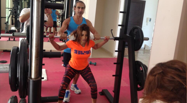 بالصور: نجوى كرم تفي بوعدها وتطلق حملتها لممارسة الرياضة