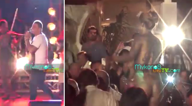 بالفيديو: عمرو دياب يغني في اليونان بحضور راقصات عاريات، وموجة غضب عارمة تصيب الجمهور المصري