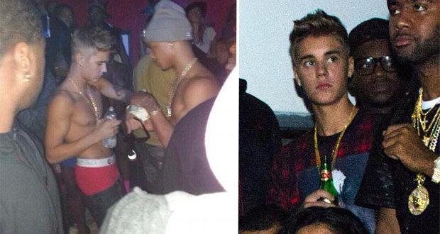 Justin Bieber شرب الكحول دون ملابس وهذا سبب تصرفاته الجنونية