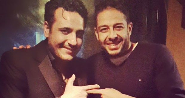 بالصورة: محمد حماقي مع محمد رحيم في الإستوديو ويعمل على الألبوم