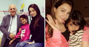 بالصور: ديانا حداد مع أصغر معجباتها ومع إبنتها في عيادة الطبيب