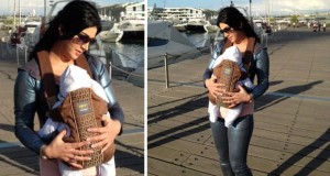 بالصور: زوجة صابر الرباعي إخلاص جنيفن تتنزّه مع طفلهما الرضيع جود هادي