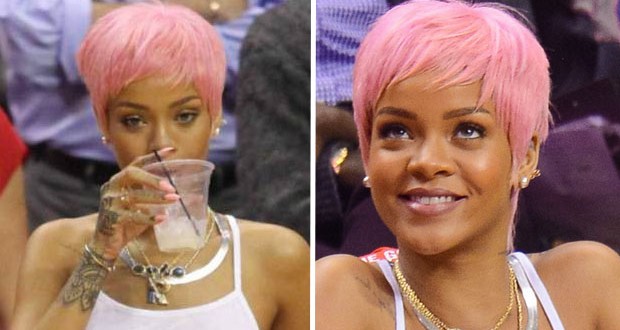 بالصور: Rihanna تتألّق بالشعر الزهريّ بعد أن أخذته من Nicki Minaj