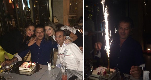 بالصور: راغب علامة إحتفل بعيد ميلاده مع زوجته والأصدقاء في أجواء مميّزة