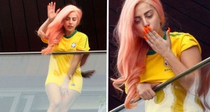 بالصور: Lady Gaga تشجّع البرازيل على طريقتها الخاصّة