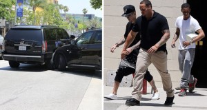 Justin Bieber يتسبّب بحادث سير بعد هروبه من الـPaparazzi