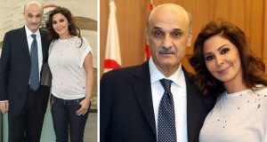 بالصور: النجمة اللبنانية إليسا مع الدكتور سمير جعجع وهذا ما قالته