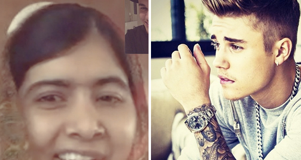 Justin Bieber يعد بمساعدة ملالا يوسف التي إستهدفتها حركة طالبان