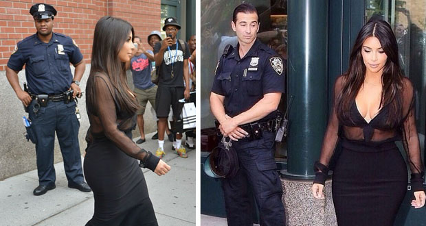 بالصور والفيديو: الشرطة تتحرّش بـ Kim Kardashian بدل من حمايتها
