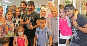 تامر حسني زار مستشفى سرطان الأطفال في لبنان وزرع الفرحة في قلوب الصغار