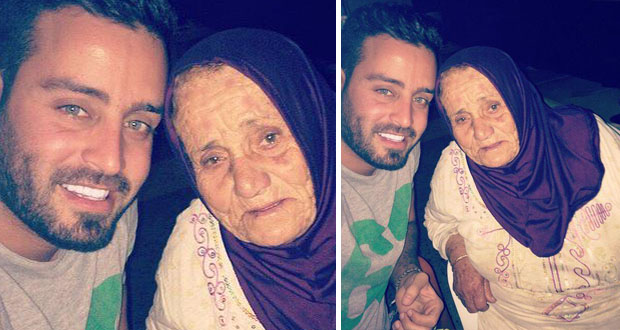 بالصورة: سعد رمضان في لقطة عفوية مع جدّته وهذا ما قاله