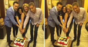 بالصور: صابر الرباعي يحتفل بعيد زواج علي المولى وزوجته نوال