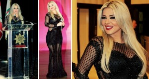 مادلين مطر كرّمت في لبنان وحبست الأنفاس بجمالها وبفستان شفاف في حفل MCI