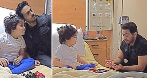 تامر حسني زار طفل مصاب بالسرطان وهذه رسالته