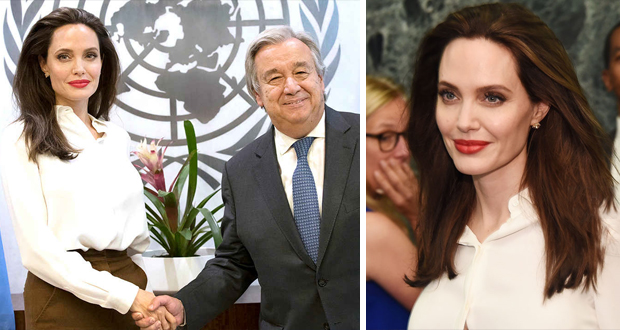 ما سبب إجتماع أنجلينا جولي بالأمين العام للأمم المتحدة؟