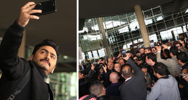 جمهور تامر حسني يغلق مطار الأردن خلال استقباله