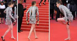كريستين ستيوارت حافية القدمين في مهرجان “كان السينمائي” – بالصور