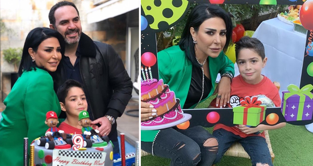 وائل جسار وزوجته يحتفلان بعيد ميلاد ابنهما – بالصور