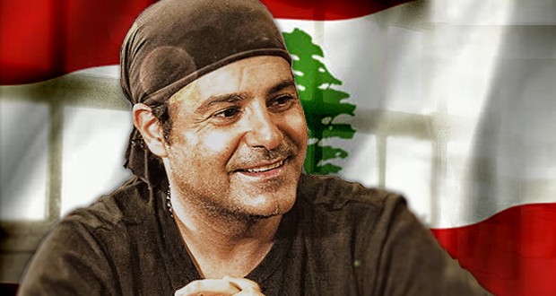 عاصي الحلاني يرافق المتظاهرين في لبنان