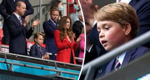 الأمير جورج ينضم لوالديه كيت وويليام في مباراة إنجلترا وألمانيا