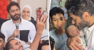مبادرة إنسانية جديدة.. تامر حسني يزرع الفرح في قلوب مرضى مستشفى الناس