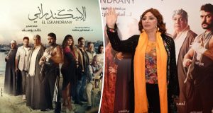 نبيلة عبيد تدعم صناع فيلم “الإسكندراني” وتحتفل مع أبطاله بالعرض الخاص